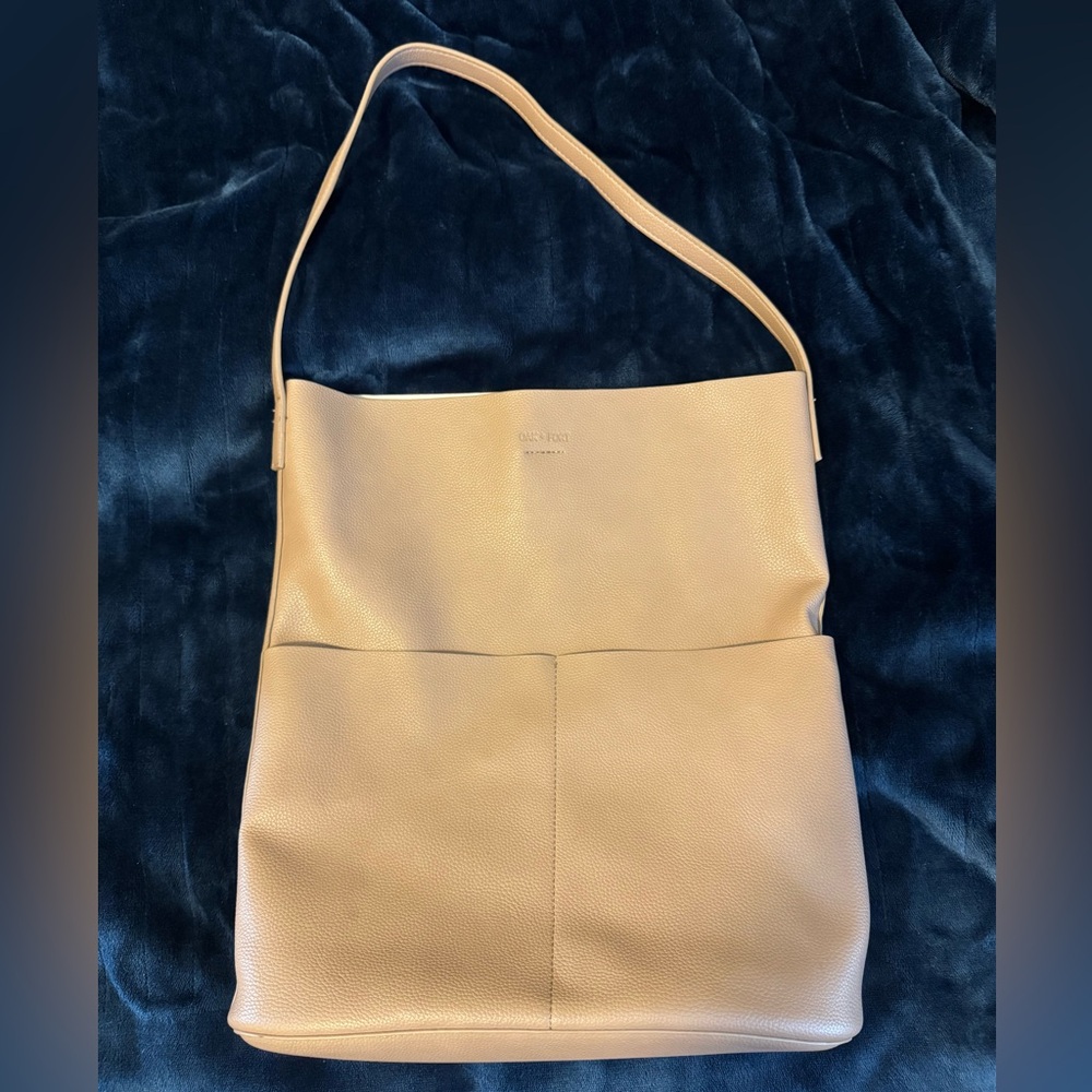 OAK + FORT Tan Shoulder Bag